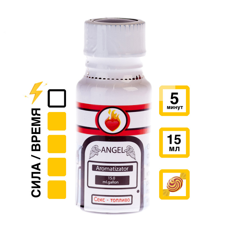 Попперс "ABC Angel" нежный, с ароматом ванили, 15ml 